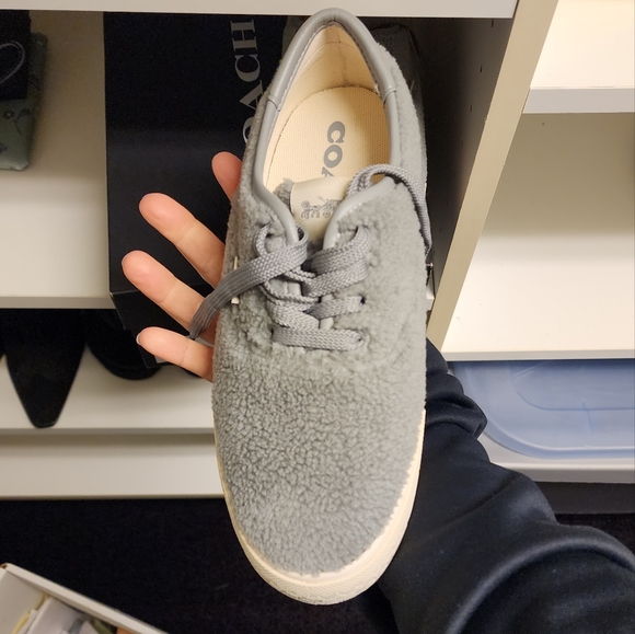 Coach Citysole Fleece Skater Style Sneakers Sz 7 Women's - Picture 13 of 15